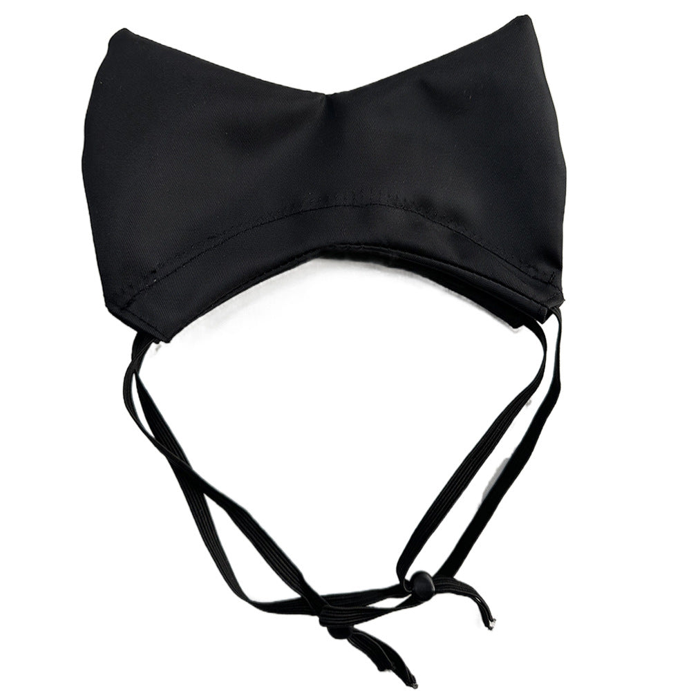 Black Professional 2-Piece Adjustable Waterproof Pet Shower Cap | Ear Protection for Cats and Dogs | Bathing V888-ELOSUNG46633