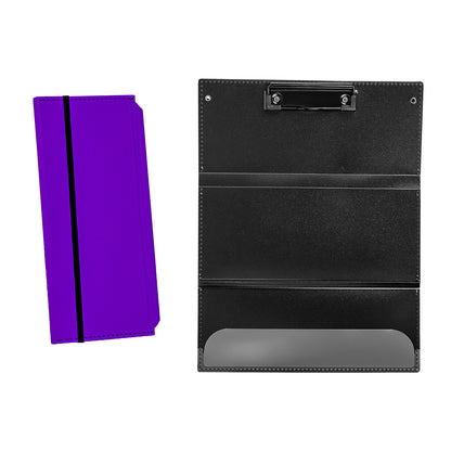 Purple Professional Trifold Nursing Clipboard | Foldable A4 Medical Folder for Clinicals | Portable Nursing V888-ELOSUNG46636