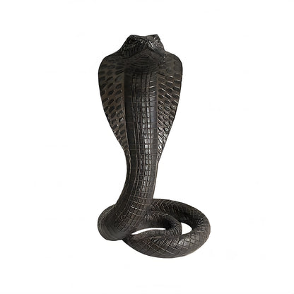 Black Decorative Resin Cobra Statue - Unique Animal Figurine for Home Decor & Creative Gifts V888-ELOSUNG46641