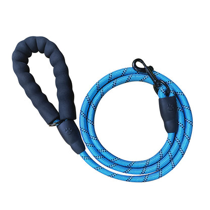 Light Blue 1.5m Heavy Duty Reflective Dog Leash | Soft Padded Handle | Thickened 1.3cm Climbing Rope Lead for V888-ELOSUNG46658