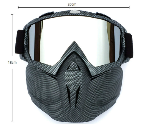 Copper Flower Frame Mercury Piece Sleek Black Full-Face Snow Goggles with Mirror Lens - Ultimate Protection V888-ELOSUNG46665