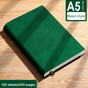 Green 2PCS Premium A5 Business Notebook | Soft Touch Faux Leather Diary | 200 Pages Thickened Journal | V888-ELOSUNG46681
