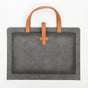 Grey Professional Large Capacity PU Leather Briefcase | Waterproof Business Document Bag | A4 File Portfolio V888-ELOSUNG46687