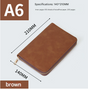 Brown Premium A5 Zippered PU Leather Notebook | 200 Pages High-Quality Paper | Multifunctional Business V888-ELOSUNG46689