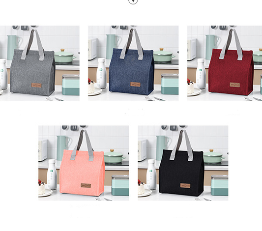 Premium 5-Piece Insulated Lunch Bag Set | Thermal Bento Tote with Aluminum Foil Lining | Portable Cooler Bag V888-ELOSUNG46704