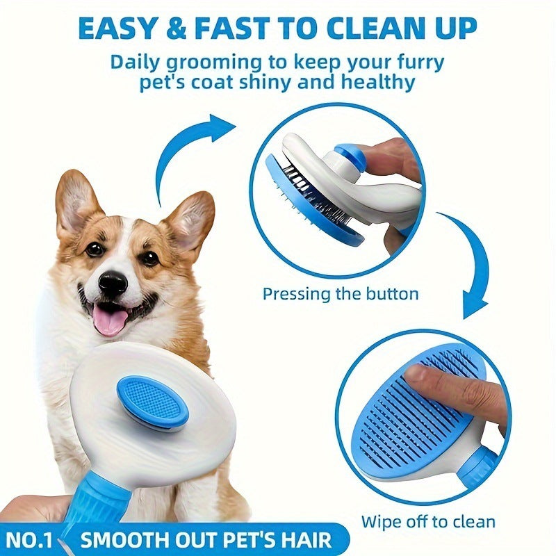 Blue 6-Piece Dog Grooming Bath Set - Absorbent Microfiber Towels & Wash Mitts for Shiny Coats V888-ELOSUNG46706