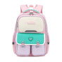 Pink-green Lightweight Kids School Backpack | Large Capacity Multi-Pocket Travel Bag | Ergonomic Primary V888-ELOSUNG46716