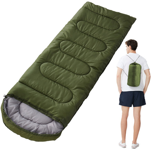 Army Green 0.7kg Ultra-Lightweight Compact Sleeping Bag | Portable Outdoor Camping & Travel Gear | Breathable V888-ELOSUNG46731