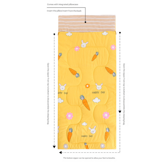 Premium Lightweight Nap Sleeping Bag | 80 x 190 cm Washable Quilted Cotton Single Person Sleep Sack | Ideal V888-ELOSUNG46734