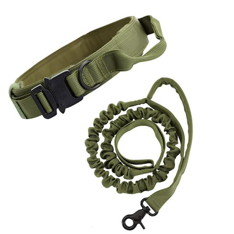 M Green Hands-Free Dog Leash with Adjustable Waist Belt - Shock Absorbing Bungee Lead V888-ELOSUNG46759
