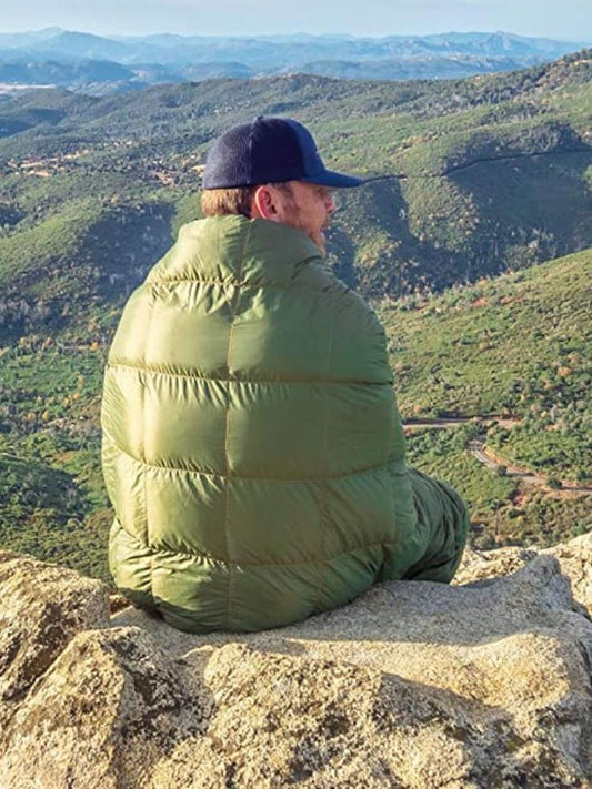 Military Green Compact Lightweight Quilted Blanket - Soft, Warm, and Portable for Outdoor Adventures V888-ELOSUNG46772