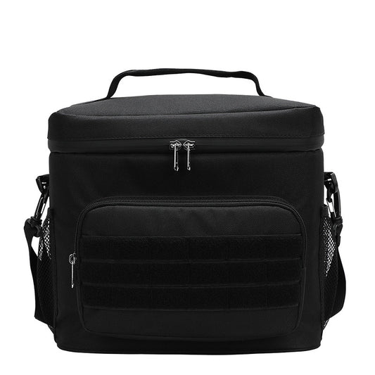 Black Tactical Insulated Camouflage Lunch Bag | Large Capacity Waterproof Oxford Cooler | Portable Thermal V888-ELOSUNG46778