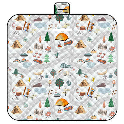 Maze Adventure Thick Waterproof Foldable Picnic Mat - 150x200cm for Camping & Beach V888-ELOSUNG46804