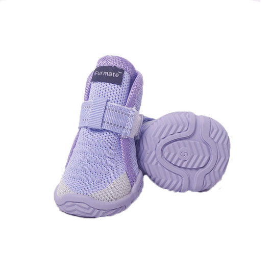 2# Purple Breathable Woven Dog Shoes for Small to Medium Dogs - Non-Slip, Durable, Anti-Dirty Paw Protectors V888-ELOSUNG46811