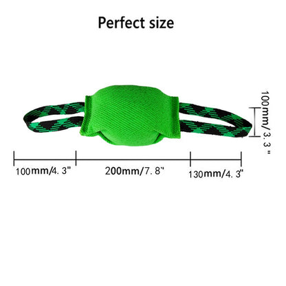 Red Durable Dog Tug Toy with 2 Handles - Interactive Bite Pillow for Training & Tug of War V888-ELOSUNG46816
