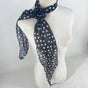 2 Pcs Black Dot Pattern Rose Flower Thin Scarf - Elegant and Versatile Neck Wrap for Women V888-ELOSUNG47029