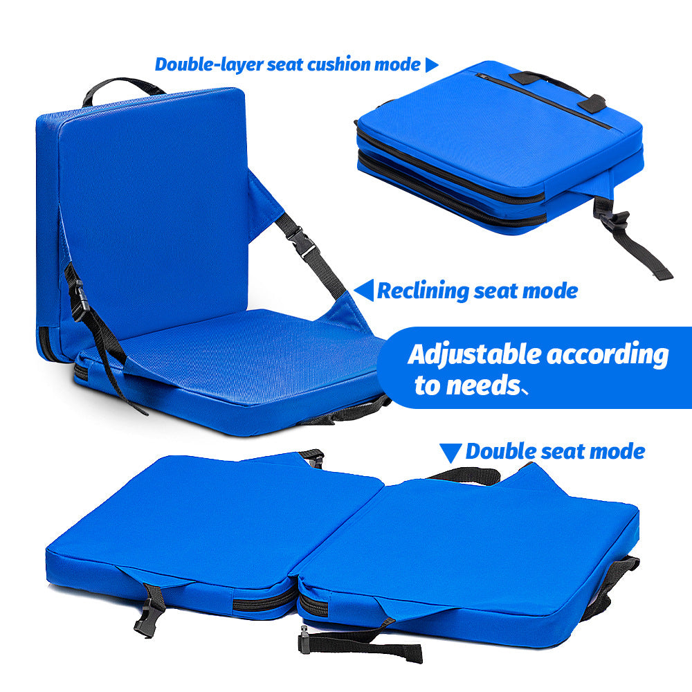 Blue Portable Foldable Outdoor Seat - Multi-Functional Stadium & Boat Chair with Carry Handle V888-ELOSUNG47061