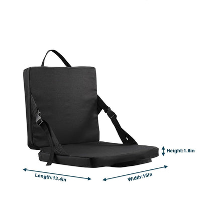 Black Portable Foldable Outdoor Seat - Multi-Functional Stadium & Boat Chair with Carry Handle V888-ELOSUNG47062