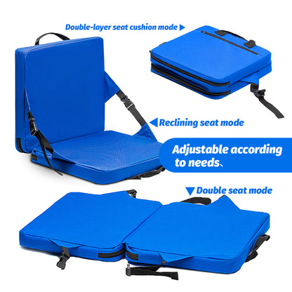 Black Portable Foldable Outdoor Seat - Multi-Functional Stadium & Boat Chair with Carry Handle V888-ELOSUNG47062