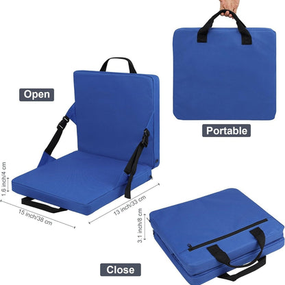 Red Portable Foldable Outdoor Seat - Multi-Functional Stadium & Boat Chair with Carry Handle V888-ELOSUNG47063