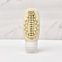 Beige Travel Silicone Refillable Bottle Set - Multi-Functional Soft-Squeeze Dispenser with Built-in Brush V888-ELOSUNG47074