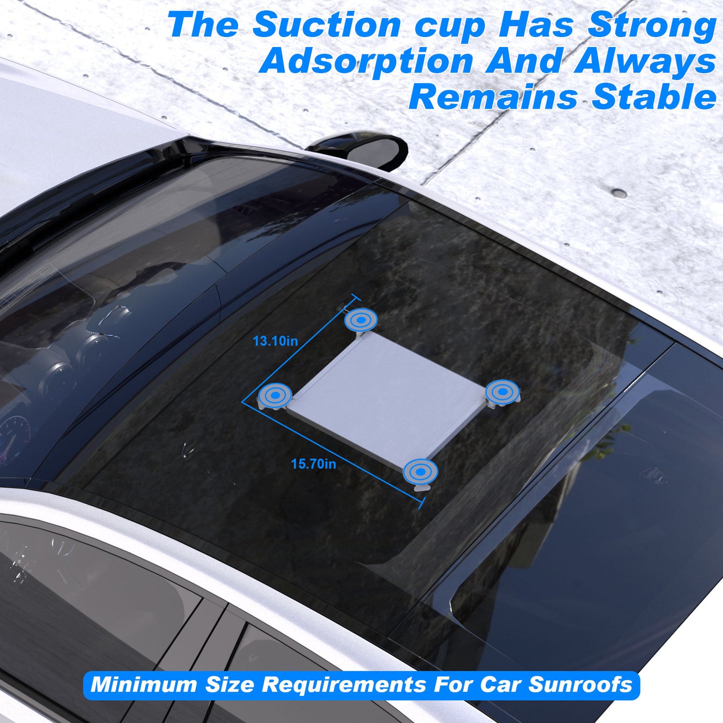 10 Pcs White Heavy-Duty Suction Cup Mount for Starlink Mini - All-Weather Car, RV & Boat Bracket V888-ELOSUNG47078