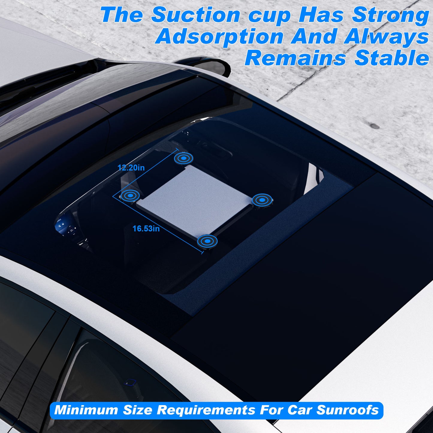 10 Pcs Black Heavy-Duty Suction Cup Mount for Starlink Mini - All-Weather Car, RV & Boat Bracket V888-ELOSUNG47079
