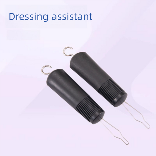 2 Pcs Black Dressing Aid Tool - Button & Zipper Assistant for Elderly and People with Limited Mobility V888-ELOSUNG47094