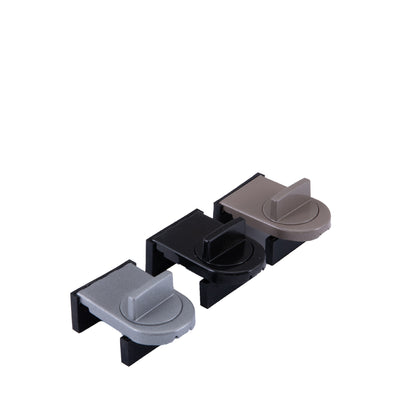 3 Pcs Brown Window Lock & Door Limiting Device - Multi-Functional, No-Drill Safety Lock for Sliding Windows V888-ELOSUNG47097