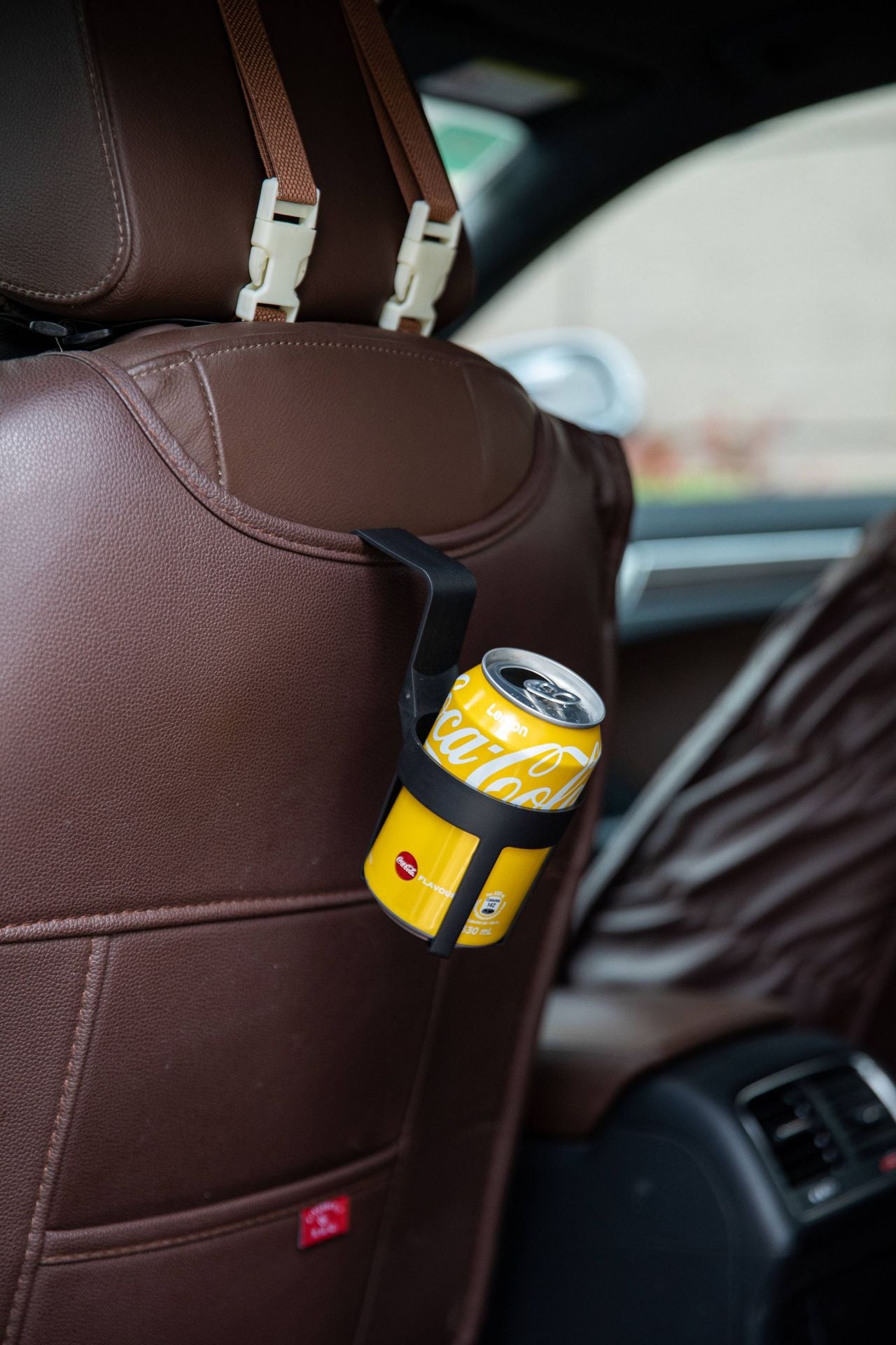 Black Car Cup Holder - Universal Vehicle Drink Organizer, Portable Beverage Rack (Set of 4) V888-ELOSUNG47099