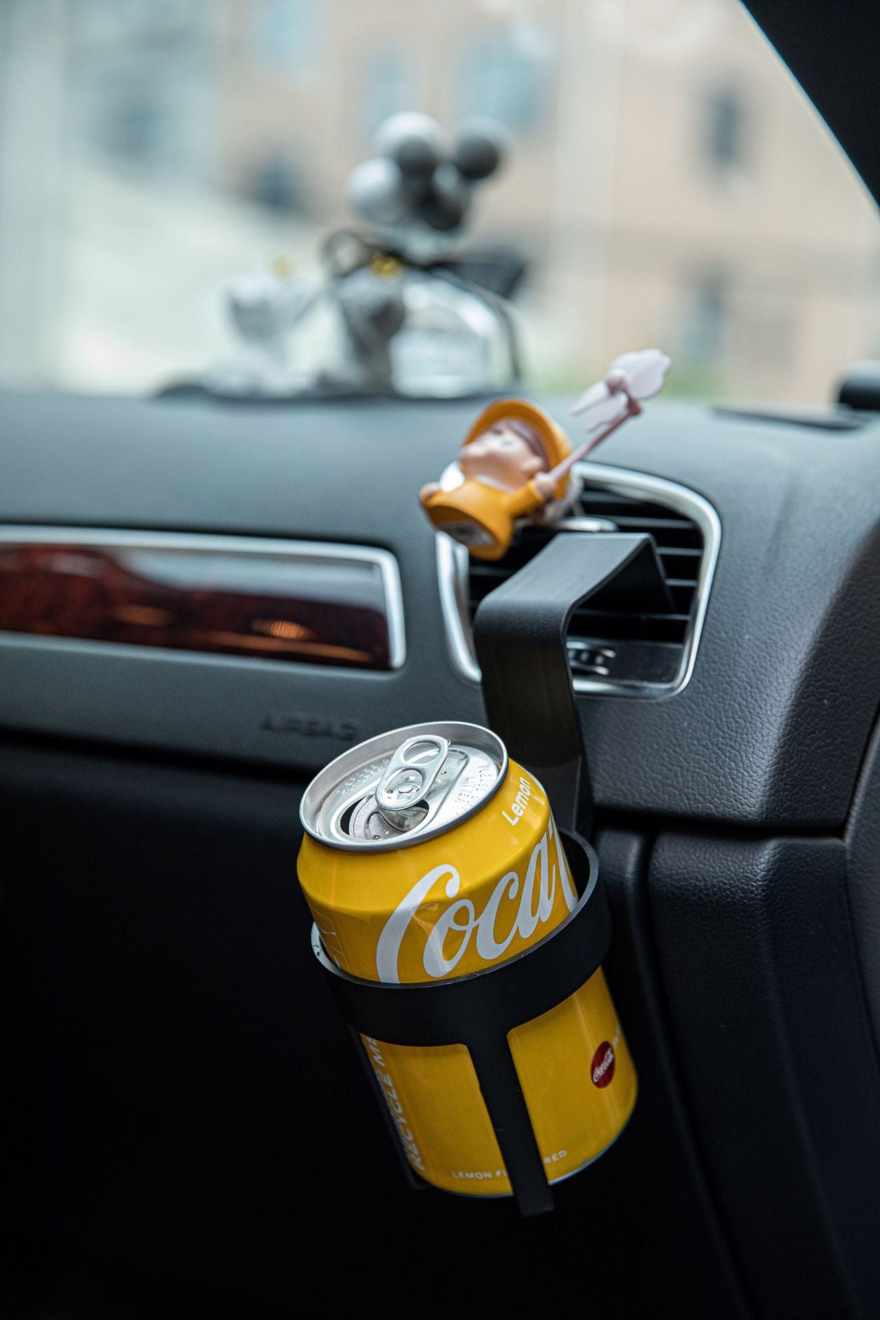 White Car Cup Holder - Universal Vehicle Drink Organizer, Portable Beverage Rack (Set of 4) V888-ELOSUNG47100