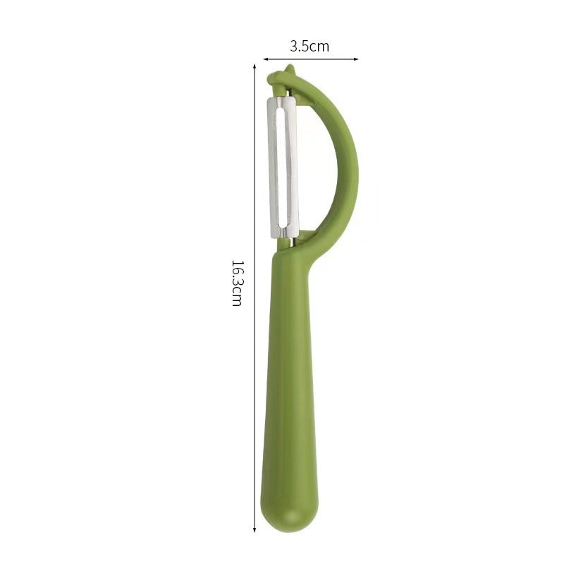 2 Pcs Green Multi-Functional Vegetable & Fruit Peeler - Stainless Steel Blade with Ergonomic PP Handle (60g) V888-ELOSUNG47120