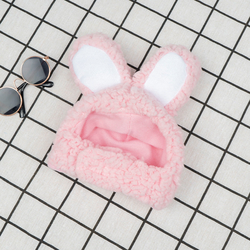 2 Pcs Pink Adorable Bunny Ears Cat Hat - Soft Plush Pet Costume Headband for Cats V888-ELOSUNG47125