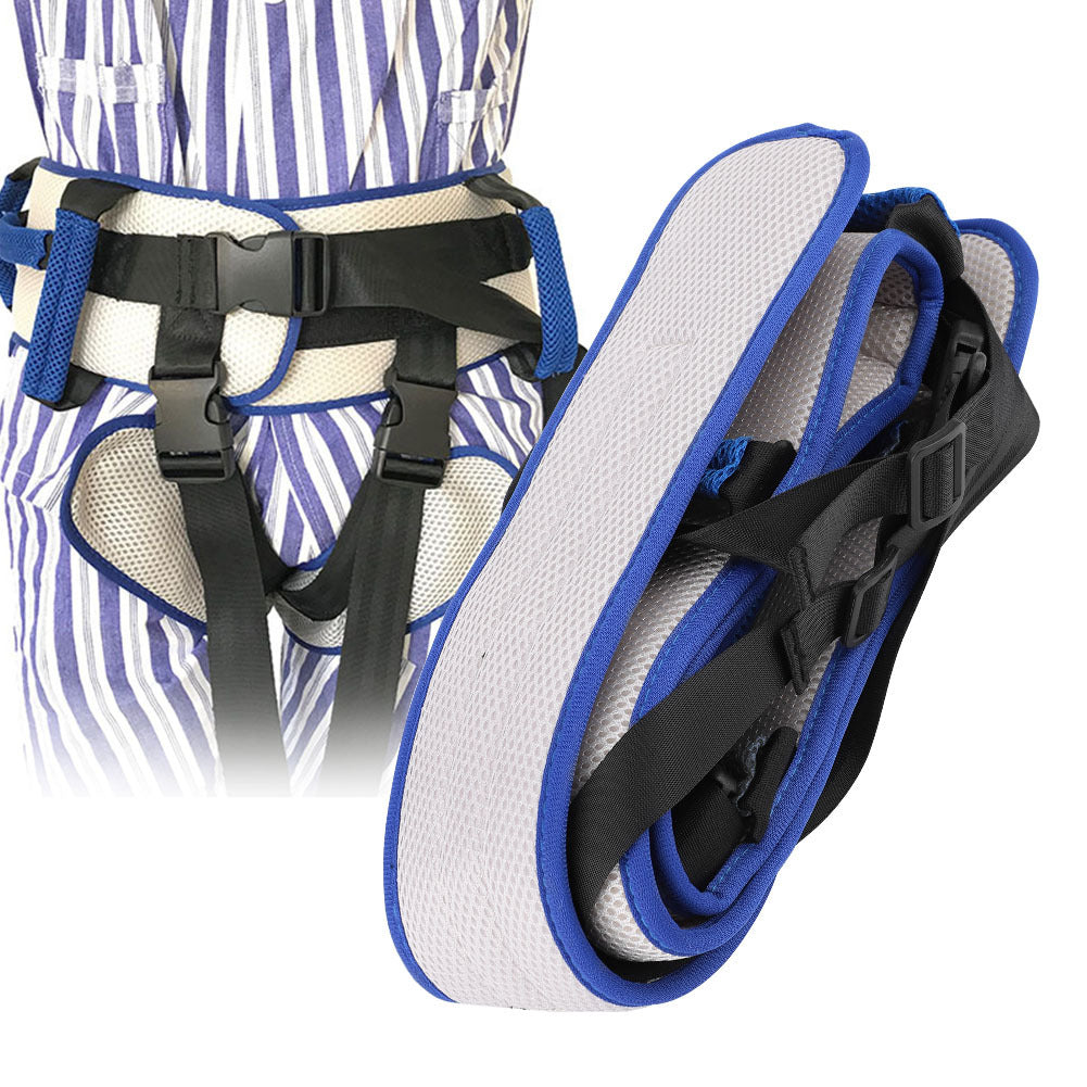 Size L Blue Rehabilitation Support Waist Belt - Gait Assistance & Transfer Aid for Elderly, Post-Stroke, and V888-ELOSUNG47145