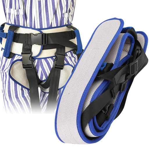Size L Blue Rehabilitation Support Waist Belt - Gait Assistance & Transfer Aid for Elderly, Post-Stroke, and V888-ELOSUNG47145
