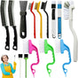 Set B Multi-Use Heavy-Duty Cleaning Brush Set - 14-Piece Hard Bristle Tool Kit for Kitchen, Bathroom & Tight V888-ELOSUNG47196