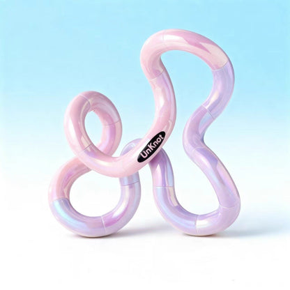 Light Purple Thermochromic Twist Toy - Sensory Stress-Relief Fidget Tool (TPU + Thermochromic Gel) V888-ELOSUNG47201