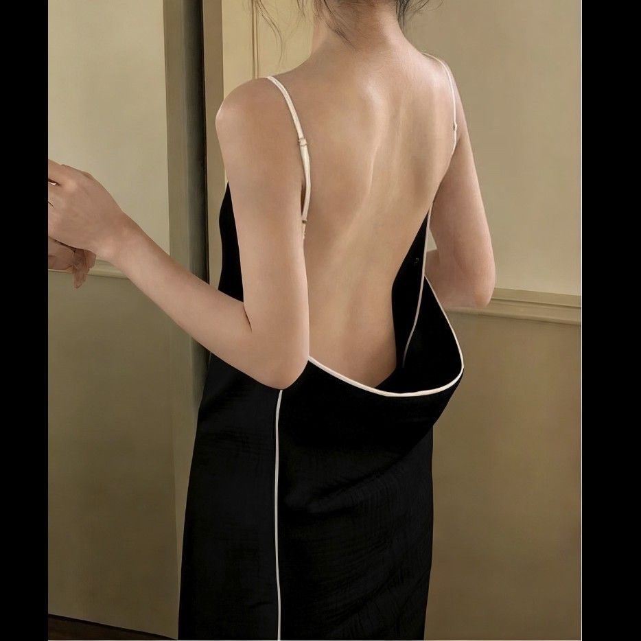 Black Linen-Feel Cotton Gauze Bath Wrap - Lightweight, Breathable & Absorbent (65x170 cm) V888-ELOSUNG47206