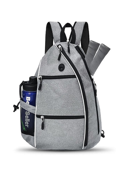 Grey Pickleball Multi-Sport Backpack - Oxford Fabric, Dual-Carry, Smart-Organized V888-ELOSUNG47209