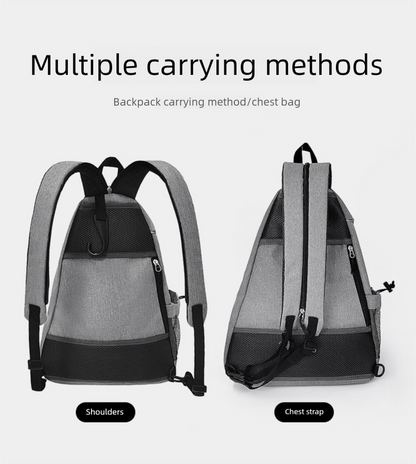 Grey Pickleball Multi-Sport Backpack - Oxford Fabric, Dual-Carry, Smart-Organized V888-ELOSUNG47209