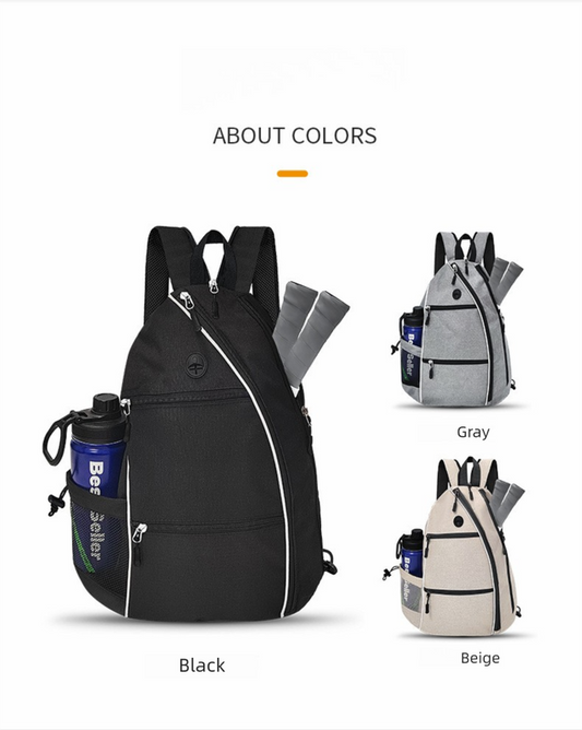 Beige Pickleball Multi-Sport Backpack - Oxford Fabric, Dual-Carry, Smart-Organized V888-ELOSUNG47210