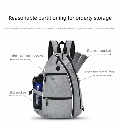 Blue Pickleball Multi-Sport Backpack - Oxford Fabric, Dual-Carry, Smart-Organized V888-ELOSUNG47211