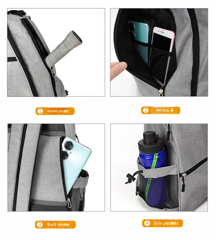 Blue Pickleball Multi-Sport Backpack - Oxford Fabric, Dual-Carry, Smart-Organized V888-ELOSUNG47211