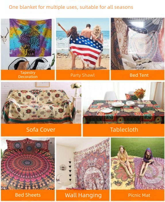 Sunset over a meadow Wall Tapestry 200x150cm - Soft Plush Fabric Hanging for Bedroom, Living Room, Dorm Decor V888-ELOSUNG47220