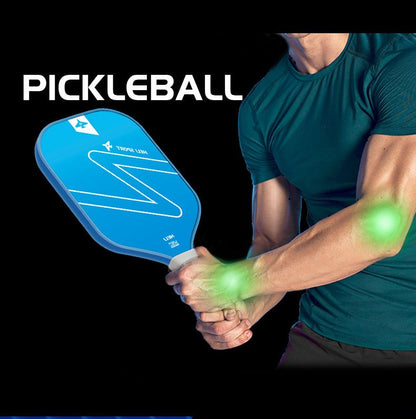 Green Gradient Pickleball Paddle Set - Fiberglass Paddles with PP Honeycomb Core, 2 Paddles 4 Balls & Carry V888-ELOSUNG47271