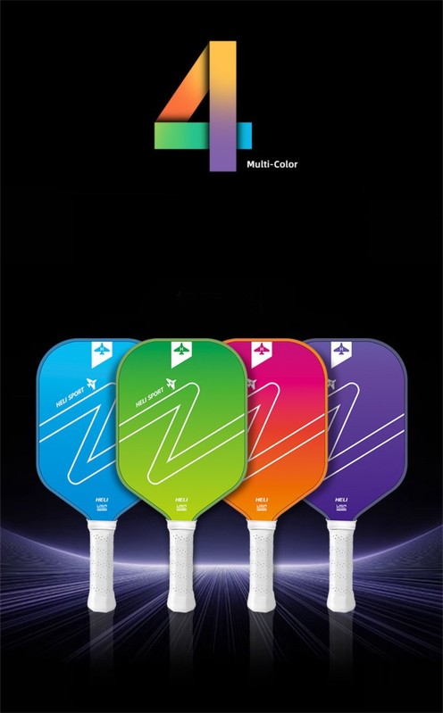 Purple Gradient Pickleball Paddle Set - Fiberglass Paddles with PP Honeycomb Core, 2 Paddles 4 Balls & Carry V888-ELOSUNG47272