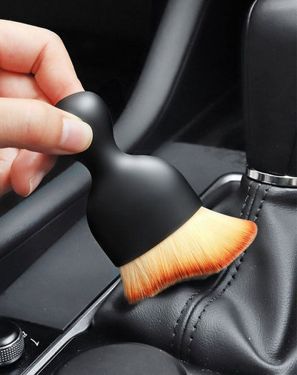 2 Pcs Car Interior Detailing Brush with Soft Microfiber Bristles for Air Vents, Dashboard, and Keyboard V888-ELOSUNG47283