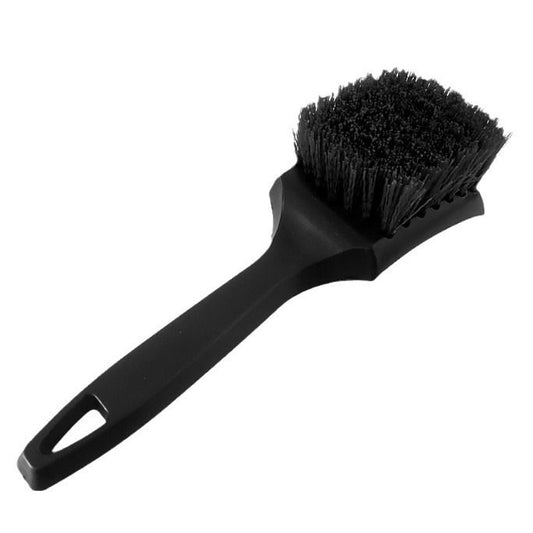 Black Car Tire & Detailing Brush - 2-Pack Stiff Bristle Scrubber for Wheels, Mats, and Upholstery V888-ELOSUNG47284