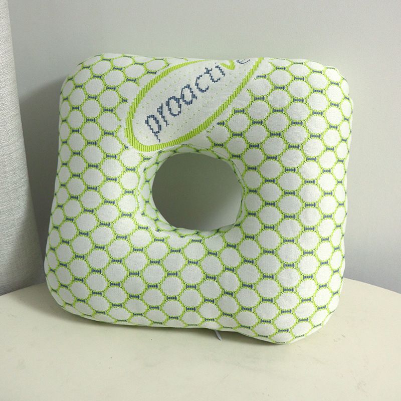 Green Ear Piercing Pillow - Soft Side Sleeper Cushion with Hollow Center for Pressure Relief, Post-Piercing V888-ELOSUNG47290