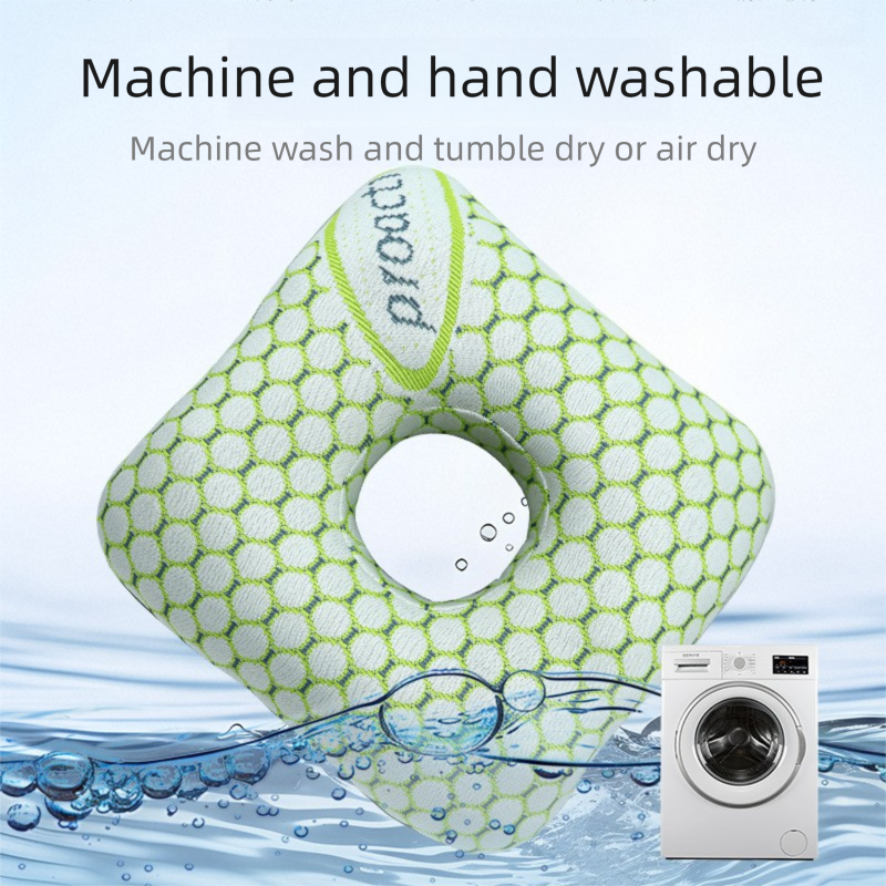 Green Ear Piercing Pillow - Soft Side Sleeper Cushion with Hollow Center for Pressure Relief, Post-Piercing V888-ELOSUNG47290